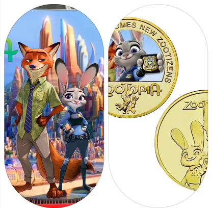 Judy the Bunny and Nick the FoxMagic Thermal Color-Changing Mug